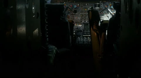 British Airways Concorde Flight Deck Stock Footage 49129451