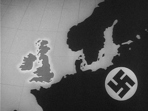 The British Army is evacuated from the sea at Dunkirk and the Royal Navy and the Video stock 79453738