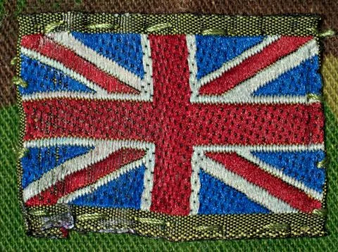 British army flag patch Stock Photos