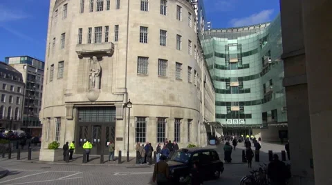 British Broadcasting House Stock Footage 48953556