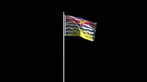 British Columbia Flag Stock-Footage 160125505