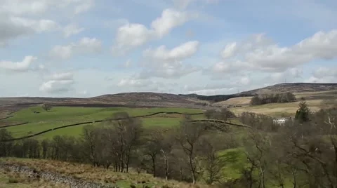 British Countryside from a Train Stock-Footage 49705868