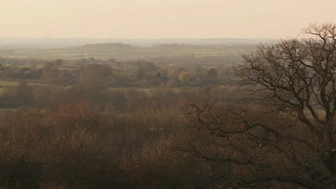British countryside wintry view Stock Footage 106389547