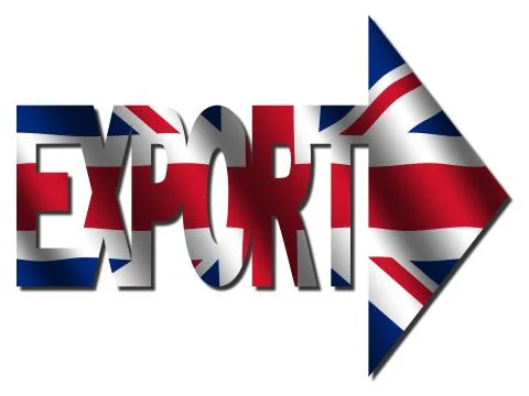 British export text Stock Illustration