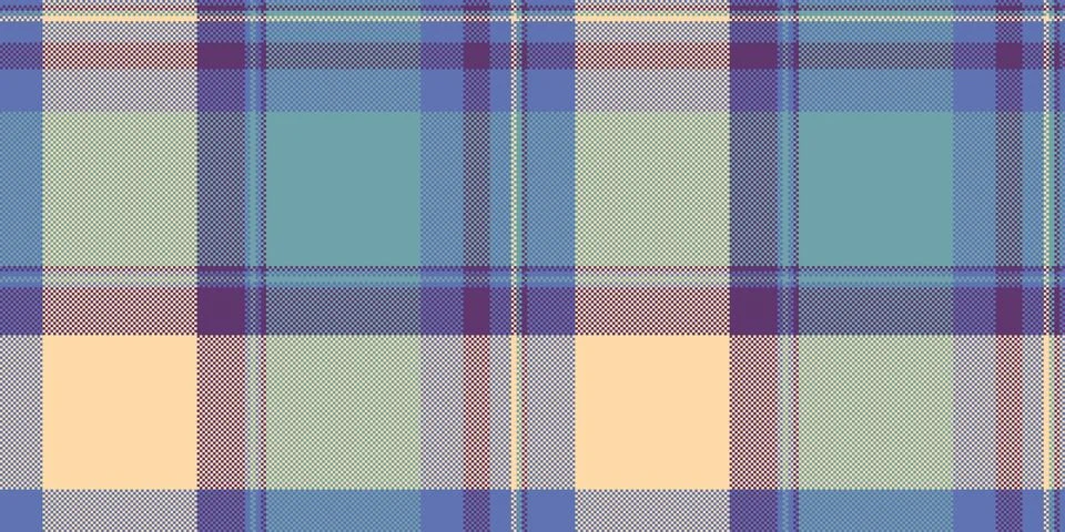 British fabric textile vector, folklore background pattern check. Victorian.. Stock Illustration