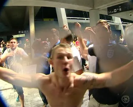 British fans Stock Footage 11179510