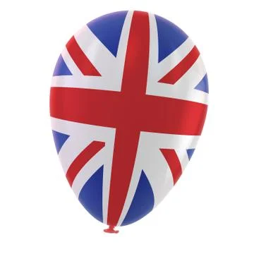 British flag balloon Stock Illustration