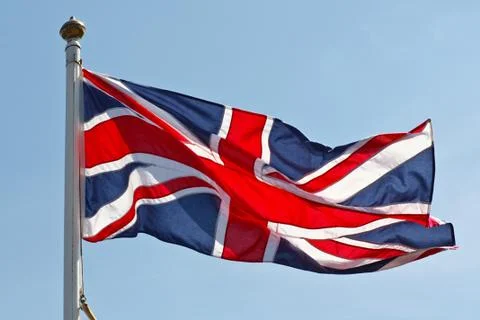 British flag on flagpole Stock Photos