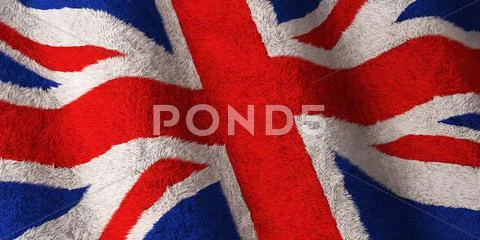 British flag - fluffy Stock Photos