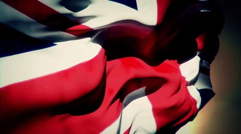 British Flag Video stock 32450964