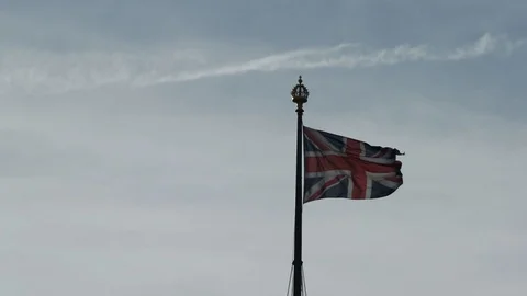 British flag Stock Footage 99559194