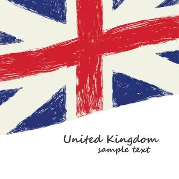 British flag grunge Stock Illustration