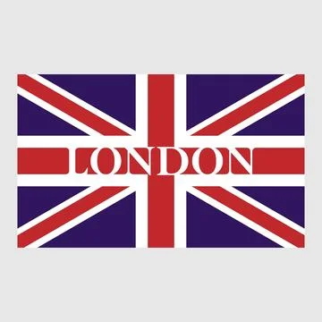 The British flag Stock Illustration