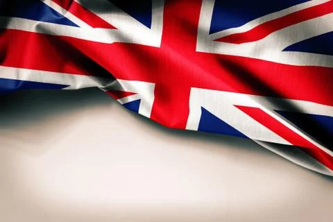 British flag on plain background 库存插图