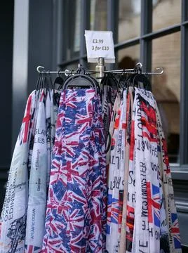 British flag scraf Stock Photos
