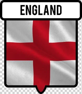 British flag with text Illustrazione stock