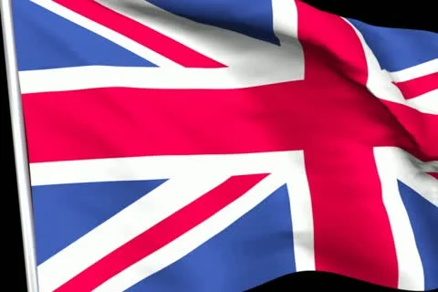 British Flag Transition Stock Footage 10870547