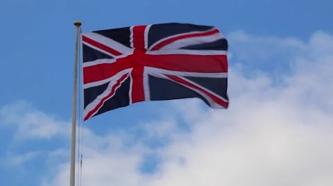 British Flag - Union Jack Stock Footage 50179212