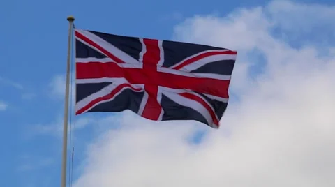British Flag - Union Jack Stock Footage 50179633