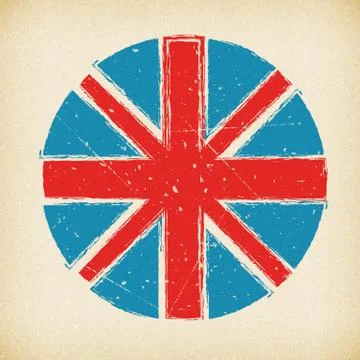 British grunge vector flag background poster イラスト素材