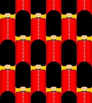 British guardsman pattern seamless. London Queens guard ornament. English mil Stock Illustration