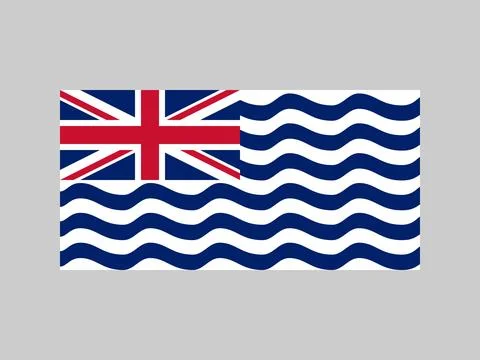 British Indian Ocean Territory flag, official colors and proportion. Vector.. Stock Illustration