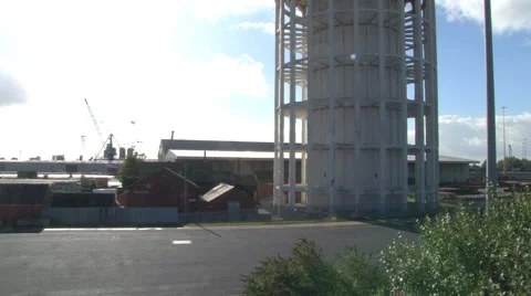British Industrial Landscape Stock Footage 42481400