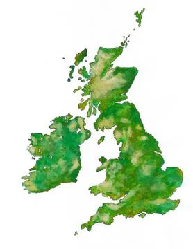 The british isles Illustrazione stock