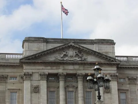 British Landmark with Flag Stock Photos