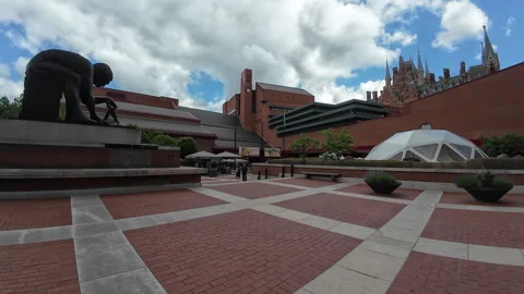British Library exterior. Stock Footage 276606408