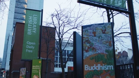 British Library GRADED Video stock 126535645