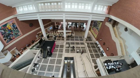 British Library interior timelapse. Stock Footage 276603729