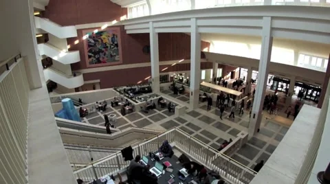 The British Library, London. 4 Video stock 46119956