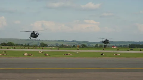 British Marines practice field operations Stock Footage 41342242