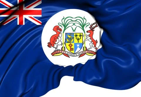 British mauritius colonial flag Stock Illustration