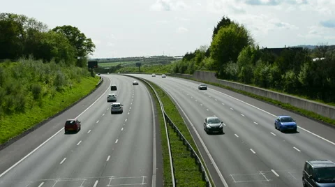 British Motorway Time-lapse Stock Footage 49929865