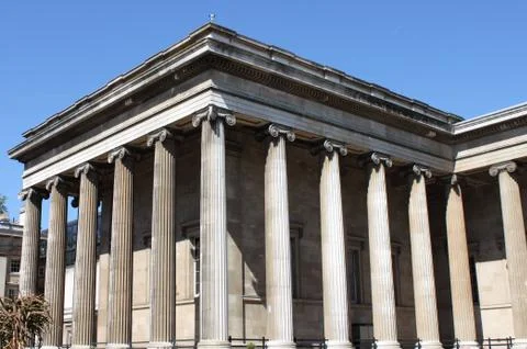 British museum facade Stock Photos