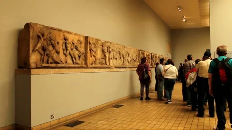 The British Museum. Interior of one hall Stock Footage 52057857