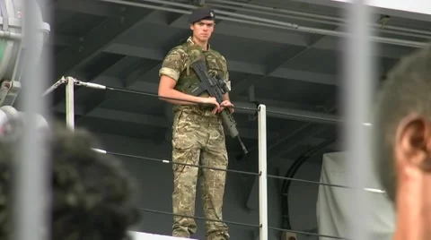 British navy give aid to immigrats in south italy 動画素材 50064099