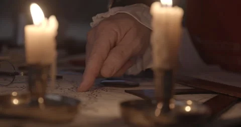 British Officer points to map, making military plans and giving orders Stock Footage 221344052