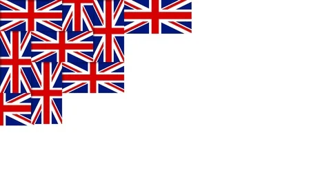 British pattern composed from national flags of the United Kingdom. Stock Footage 69780025