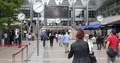 British People Commuting to Work Canary Wharf Business District of London City 4k or 4k+ Resolution