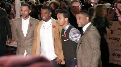 British Pop Group JLS Stock Footage 22242996