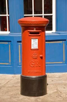 British post box Foto stock