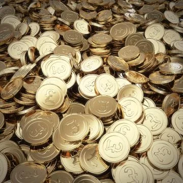 British pound coins background Stock Illustration