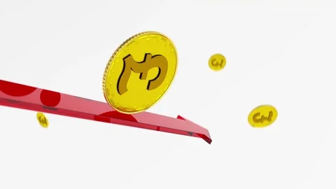 British Pound Sterling Going Down Stock Footage 290438639