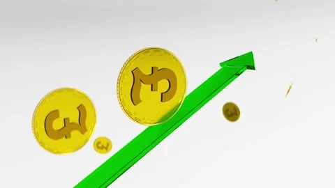 British Pound Sterling Going Up Stock Footage 290439001