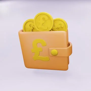 British pound wallet Stock Illustration