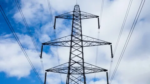 British Pylon Stock-Footage 97526869