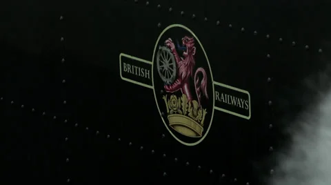 British Railway Emblem 스톡 동영상 35997560